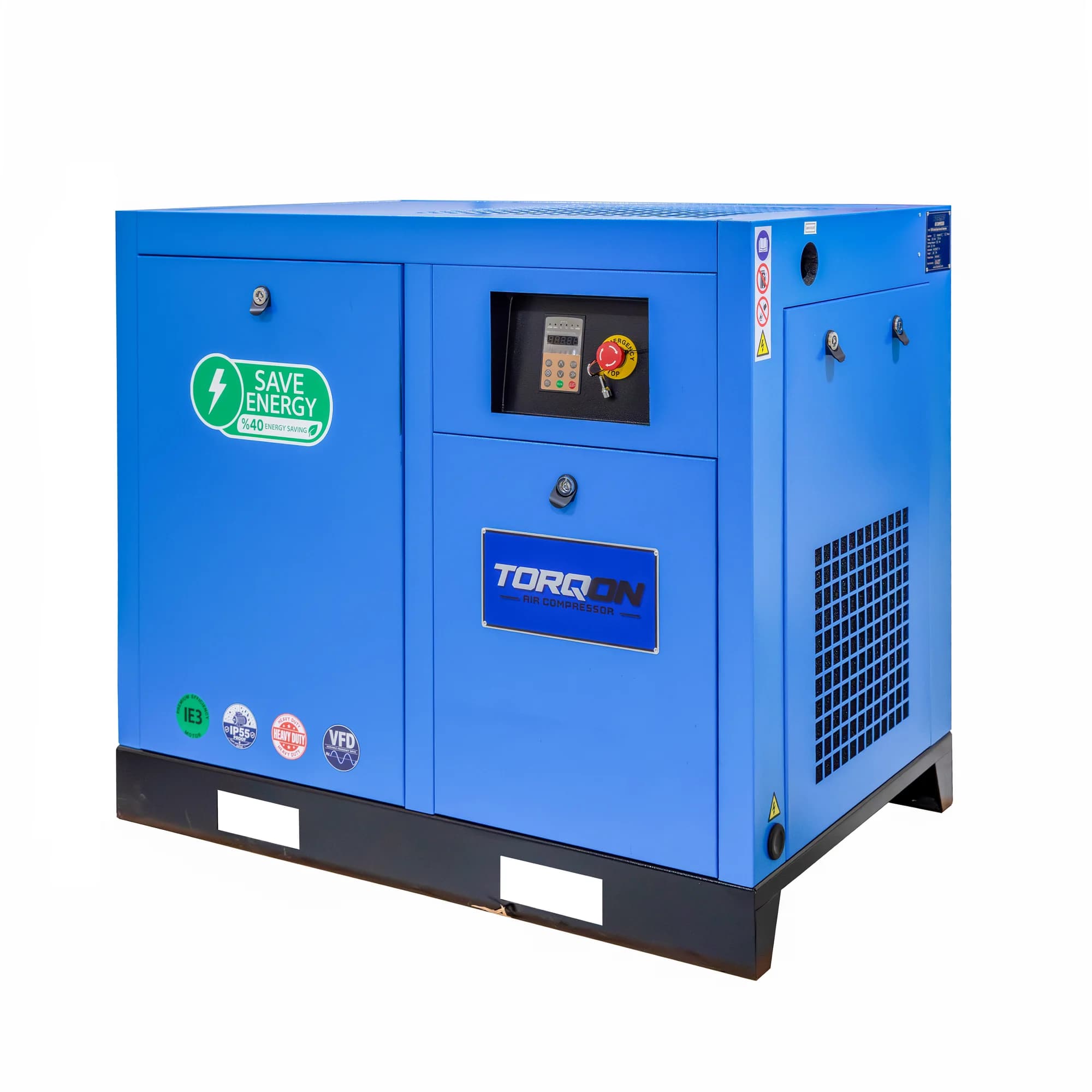 20 HP Variable Speed Drive (VFD) Rotary Screw Air Compressor | 1-3 Phase | 208-230 Volts | 87 CFM